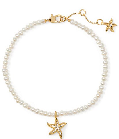 kate spade new york Sea Star Freshwater Pearl Anklet