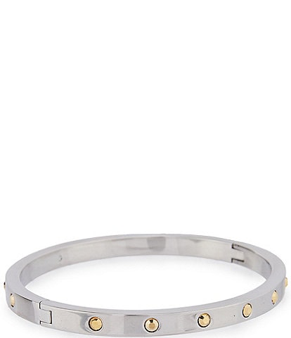 Buy COACH Pegged C Logo Hinged Bangle Bracelet, One Size, Metal, no  gemstone at Amazon.in