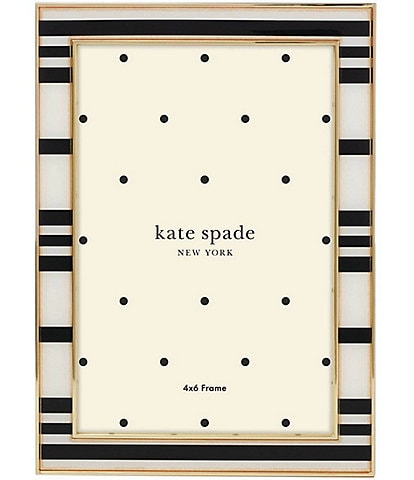kate spade new york Sitting Pretty 4" x 6" Stripe Frame