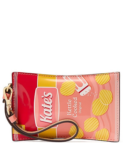 kate spade new york Snack Time Embossed Card Case Wristlet