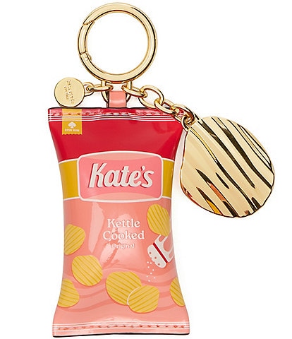 kate spade new york Snack Time Embossed Patent Key Fob