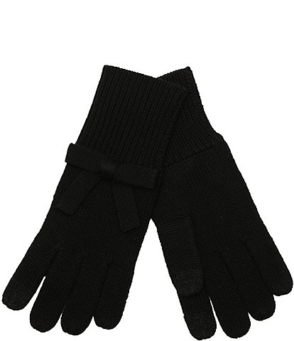 kate spade new york Solid Bow Gloves