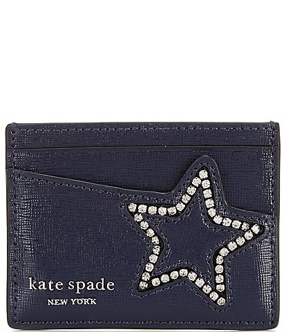 kate spade new york Starlight Patent Saffiano Leather Card Holder