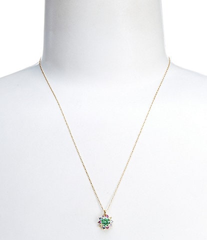 kate spade new york Sunny Crystal Halo Short Pendant Necklace