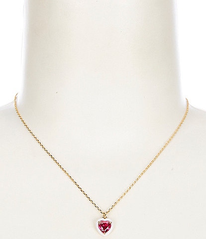 kate spade new york Sweetheart Crystal Short Pendant Necklace