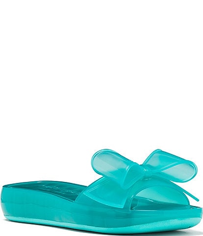 kate spade new york Tie The Knot Jelly Bow Pool Slide Sandals