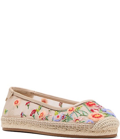 kate spade new york Whimsical Garden Mesh Espadrille Ballet Flats