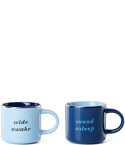 kate spade new york Wide Awake & Sound Asleep, Mugs, Set of 2