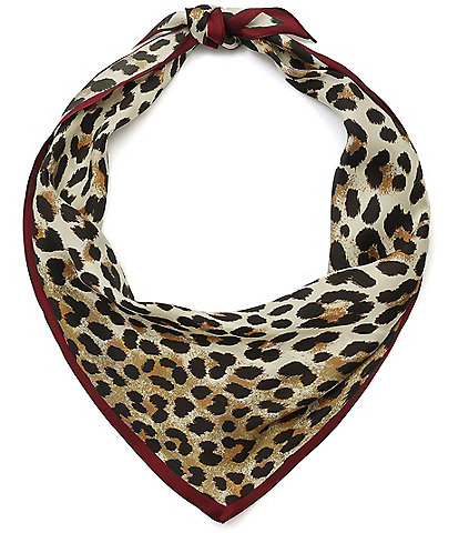 kate spade new york Wild Cat Silk Diamond Scarf