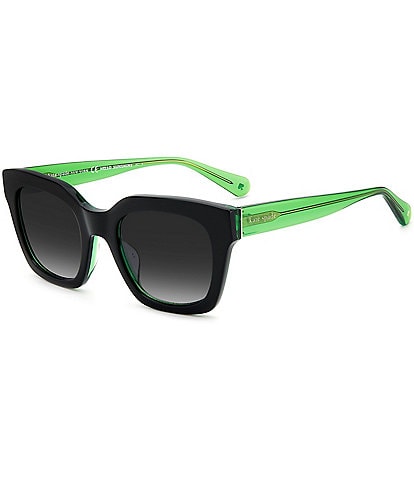 kate spade new york Women's Camryns Green Polarized Square Sunglasses