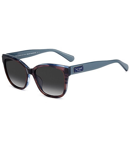 kate spade new york Women's FATIMAH 55mm Polarized Rectangle Sunglasses