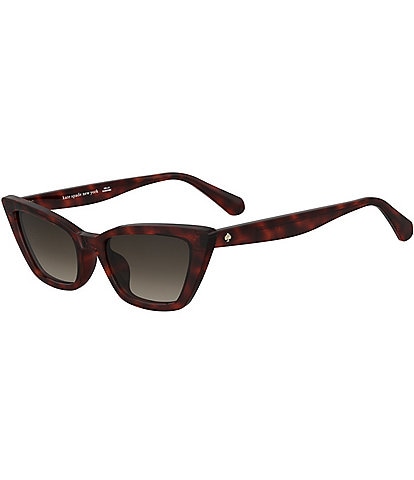 kate spade new york Women's Genell 52mm Tortoise Cat Eye Sunglasses