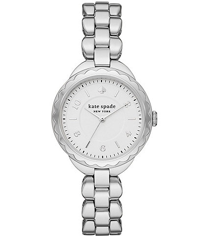 kate spade new york Women's Morningside Three-Hand Stainless Steel Bracelet Watch