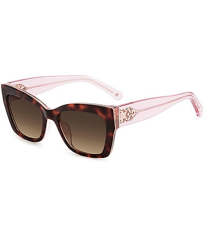kate spade new york Women's Valeria Havana Pink Rectangle Sunglasses