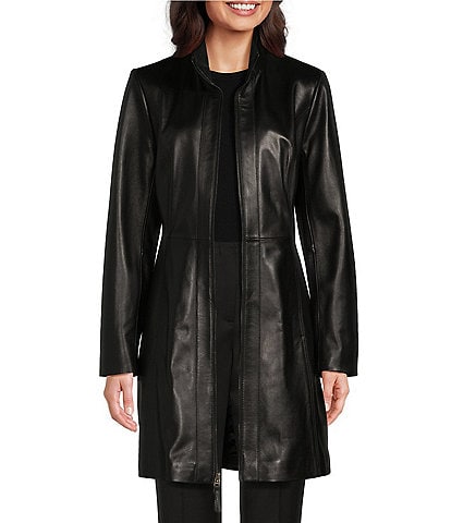 Dillards lambskin leather jacket best sale