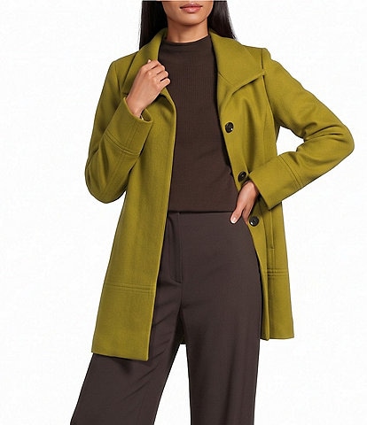 Katherine Kelly Pure Wool Stand Collar Coat