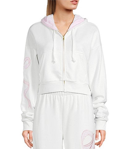 Katie J NYC Dylan Bow Coordinating Zip Up Jacket