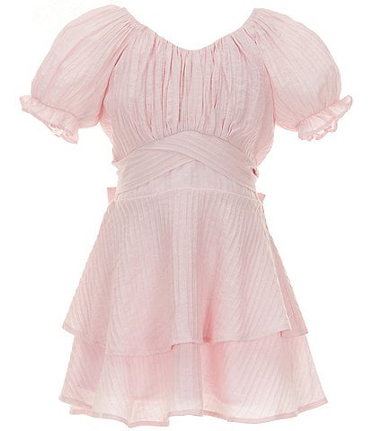 KatieJNYC Big Girls 7-16 Delilah Short Sleeve Fit & Flare Dress
