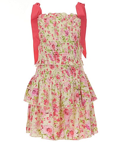 KatieJNYC Big Girls 7-16 Emerson Solid Tie Dress