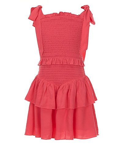 KatieJNYC Big Girls 7-16 Emerson Solid Tie Dress