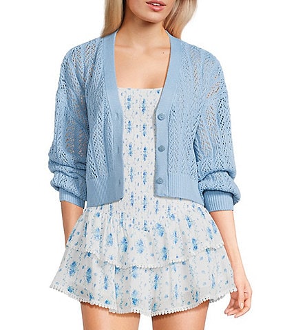 KatieJNYC Erica Pointelle Cardigan
