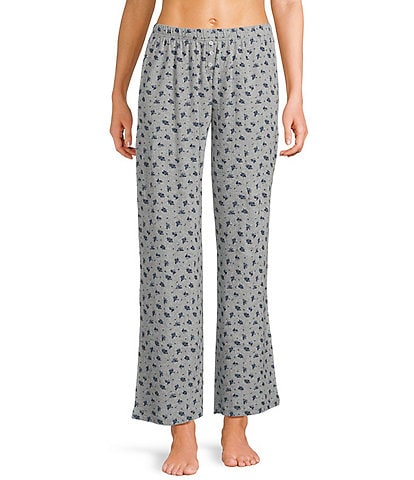KatieJNYC Marina Pointelle Ditsy Floral Coordinating Lounge Pants