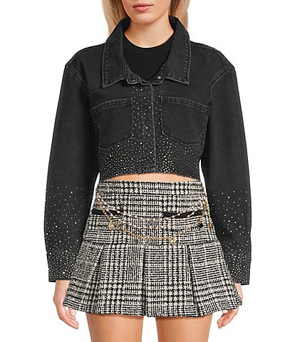 KatieJNYC Singapore Rhinestone Coordinating Denim Jacket