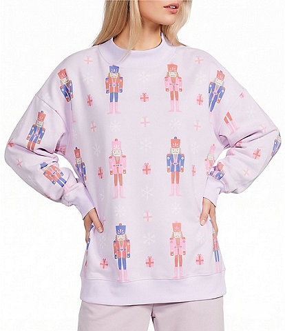 KATYDID Long Sleeve Nutcrackers Oversized Sweatshirt