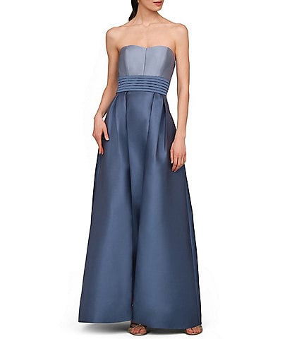 Kay Unger Trina Strapless Walk Thru Gown