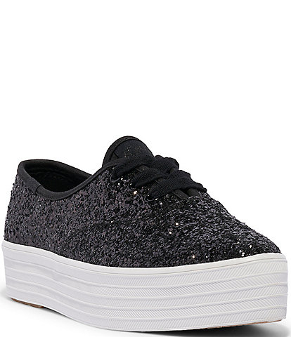 Keds Celebrations Collections Point Toe Glitter Platform Sneakers