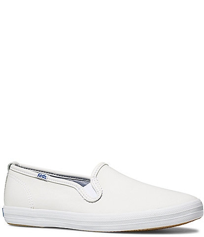 Keds Champion Leather Slip-On Sneakers