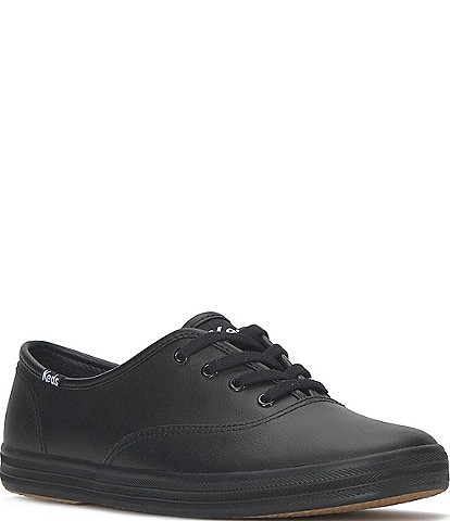 Keds Champion Leather Lace Up Retro Sneakers