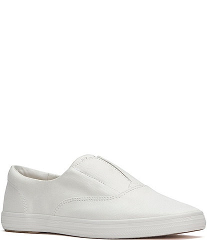Keds Champion Square Toe Slip Canvas Flat Sneakers