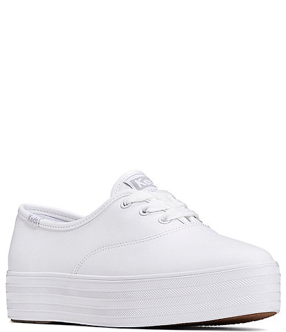 Keds Point Lace Up Leather Platform Sneakers