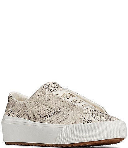 Keds Remi Snake Print Leather Hidden Wedge Sneakers