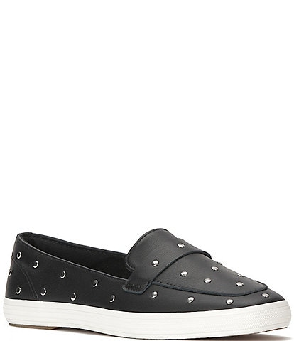 Keds Women's Square Toe Studded Leather Loafers