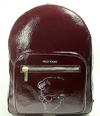 Kelly-Tooke Henry Patent Calfskin Leather Etched Face Backpack