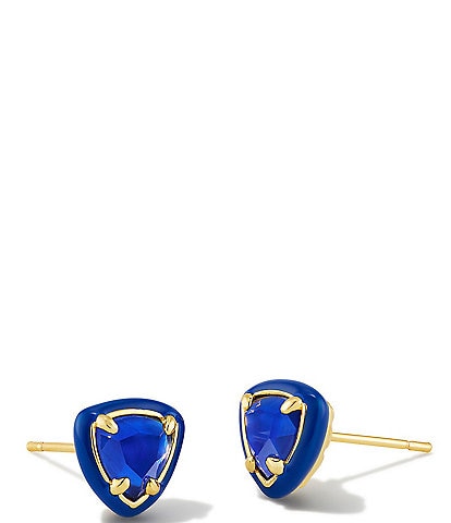 Kendra Scott 14K Arden Enamel Gold Framed Stud Earrings