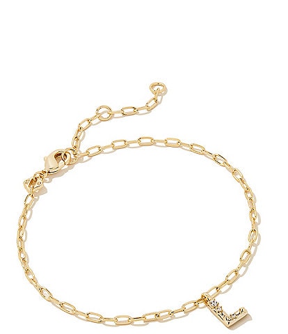 Haven Gold Crystal Heart Delicate Chain Bracelet in Pink Crystal