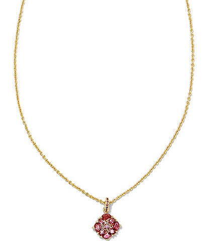 Kendra Scott 14K Gold Dira Crystal Short Pendant Necklace