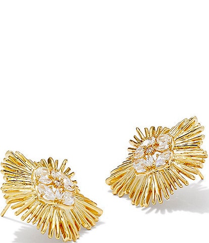 Kendra Scott 14K Gold Dira Crystal Statement Stud Earrings