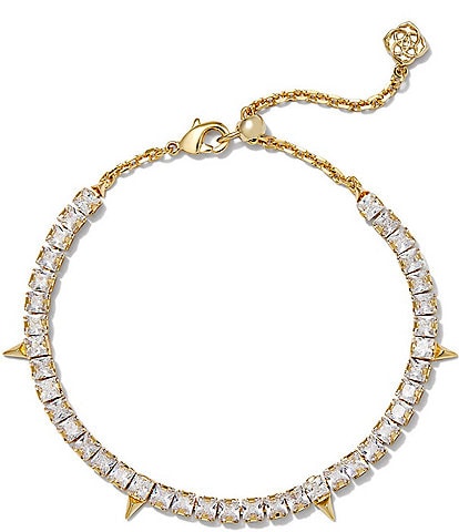 Kendra Scott 14K Gold Jacqueline Crystal Tennis Line Bracelet