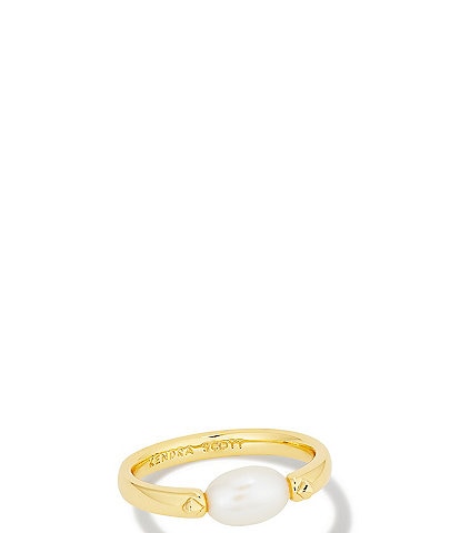 Kendra Scott 14K Leighton Pearl Band Ring