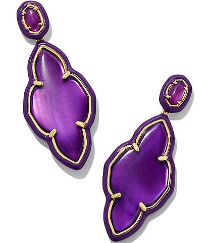 Kendra Scott Abbie Enamel Frame Drop Earrings