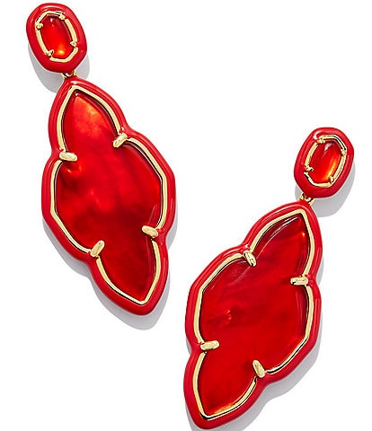 Kendra Scott Abbie Enamel Frame Drop Earrings