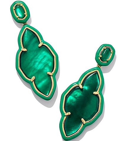 Kendra Scott Abbie Enamel Frame Drop Earrings