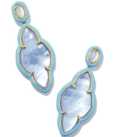 Kendra Scott Abbie Enamel Frame Drop Earrings