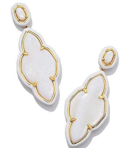 Kendra Scott Abbie Enamel Frame Drop Earrings