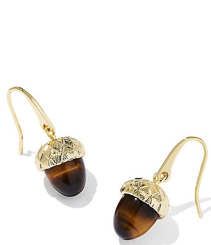 Kendra Scott Acorn Tigers Eye Drop Earrings