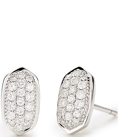 Kendra Scott Amelee Earrings In Pave Diamond 14K Gold